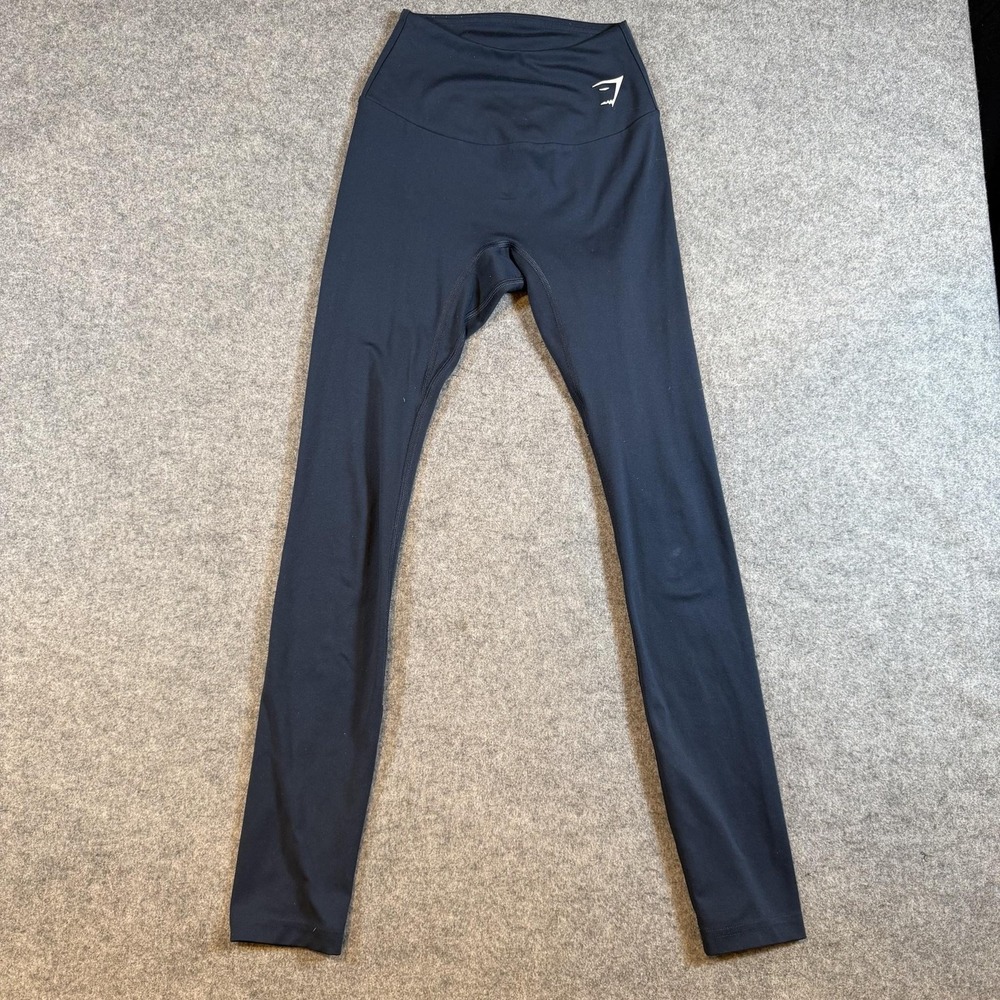 Gymshark Leggings Womens XS Blue High Rise Ankle Yoga Gym Athletic Training